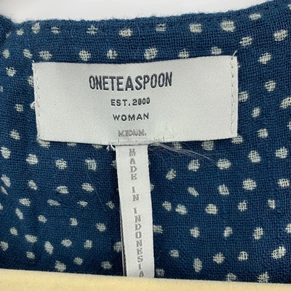 One Teaspoon Starry Night Wrap Drop Waist Gauzy Dress in Navy Sz M - Picture 10 of 16